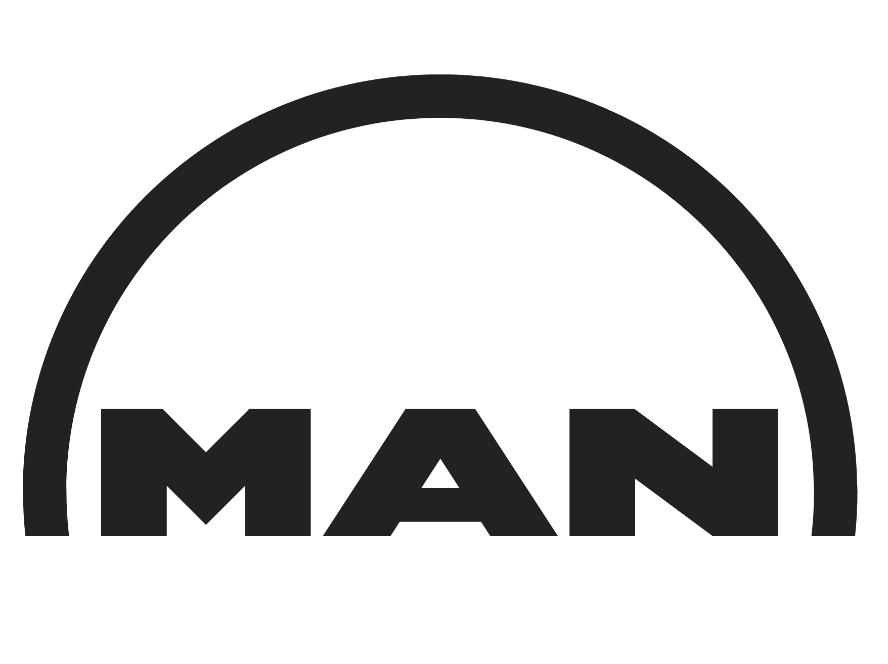 Schwarzes MAN Logo