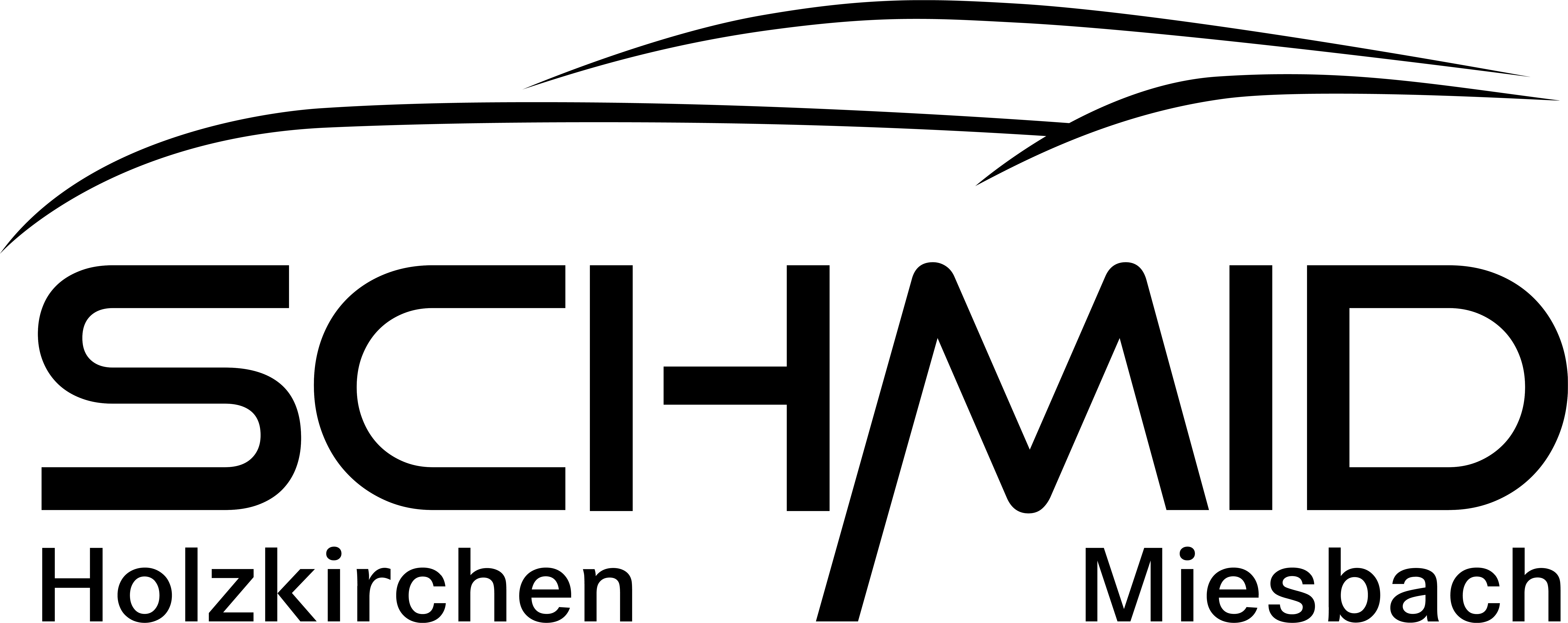 Händlerlogo des Autohaus Schmid in schwarzer Schrift
